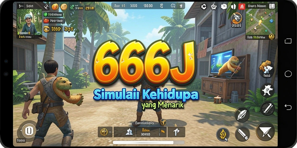 Gameplay menarik dari 666J dengan interaksi karakter yang mendalam.