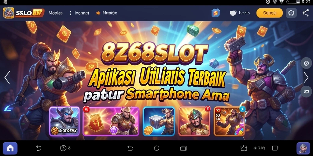 Tampilan menarik 8368SLOT dengan fitur utilitas lengkap.