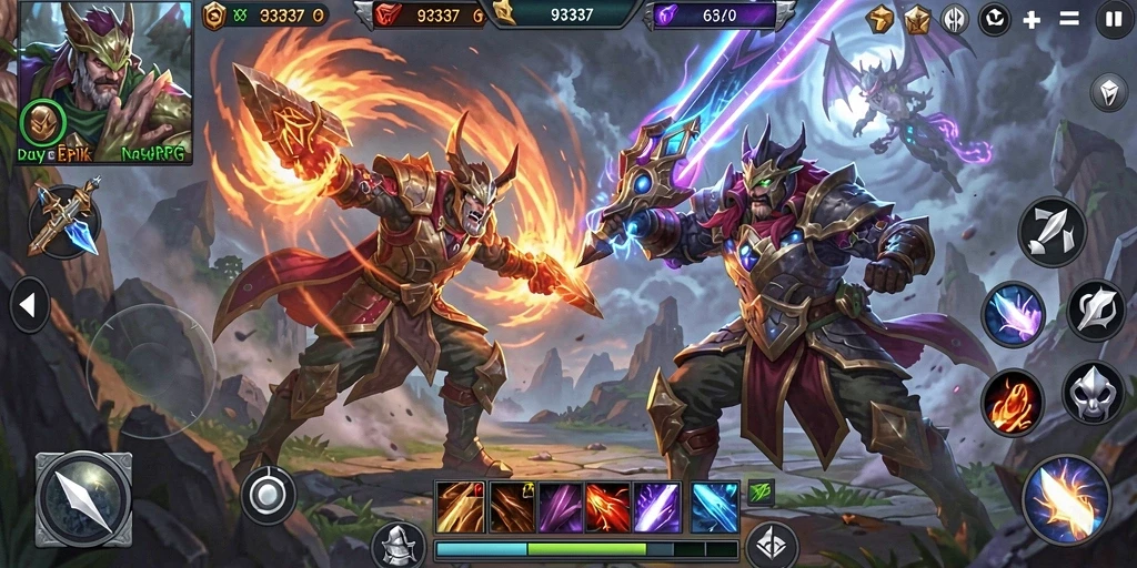 Gameplay ARPG yang mendebarkan dan penuh aksi.