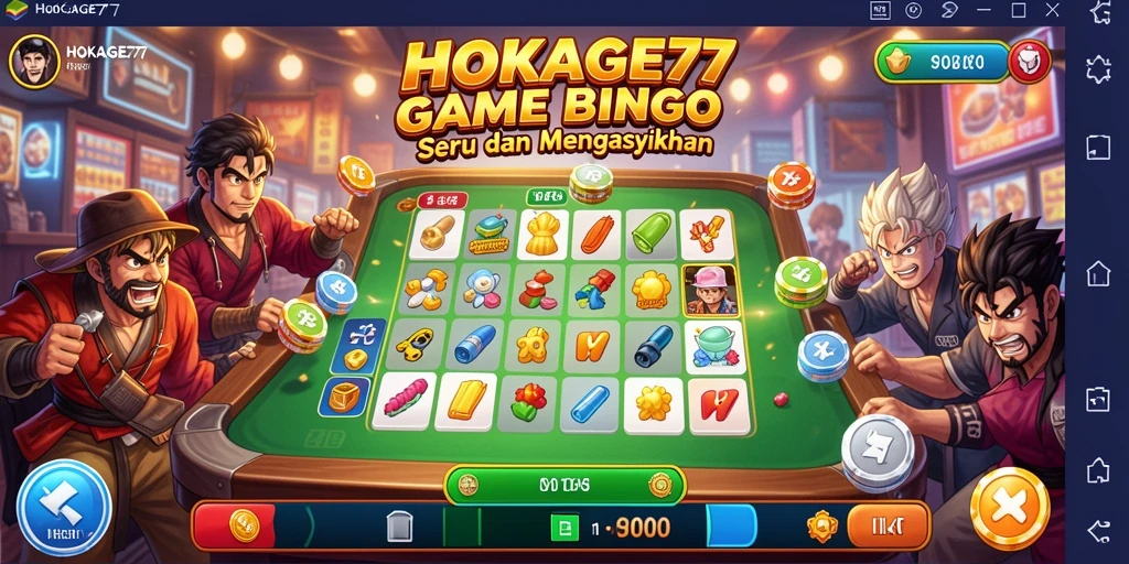 Tangkapan layar HOKAGE77 menampilkan gameplay Bingo yang mendebarkan.