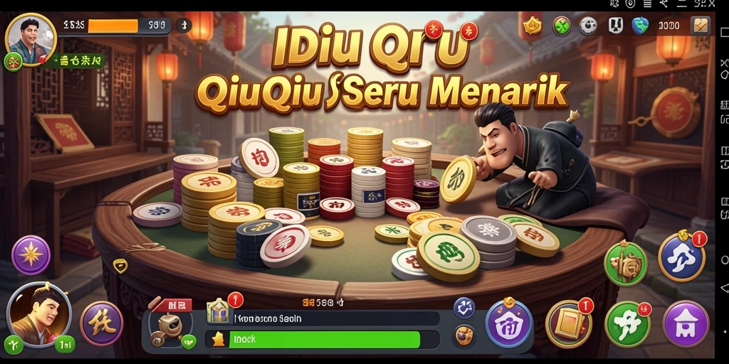 Tampilan menarik gameplay QiuQiu di IDNSERU.