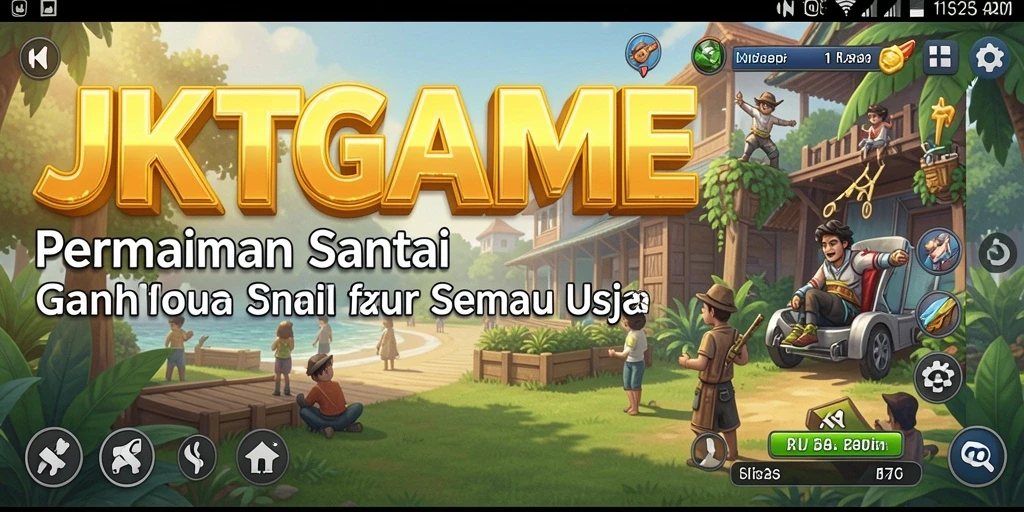 Screenshot gameplay JKTGAME menampilkan momen seru dari permainan Casual.