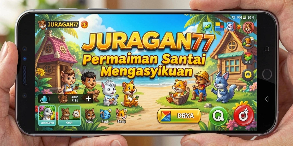 Tampilan gameplay seru dan penuh warna dari JURAGAN77.