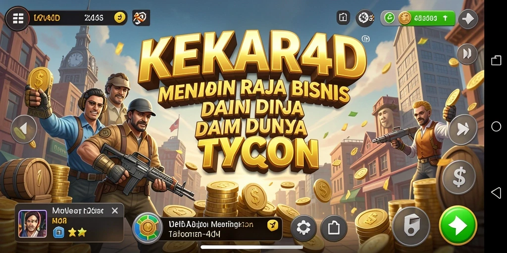 Tampilan gameplay <strong>KEKAR4D</strong> yang menarik dan penuh strategi bisnis.