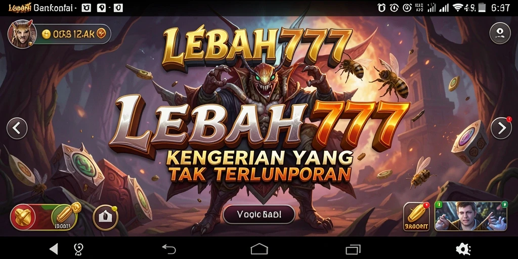 Tampilan gameplay menegangkan di LEBAH777 dengan suasana Horror yang kental.