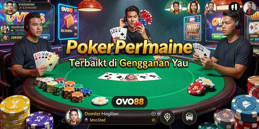 Tampilan gameplay Poker yang seru di OVO88.