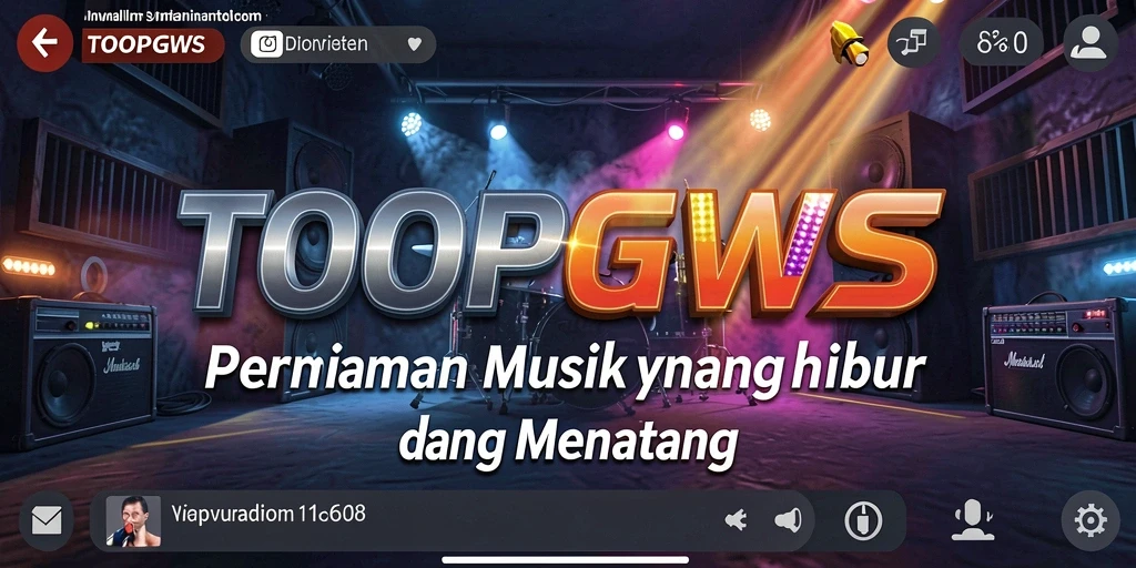 Screenshot TOOPGWS menampilkan gameplay musik yang dinamis dan menarik.